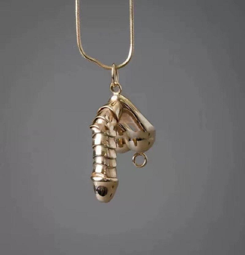 Mens Halloween Weird Personality Pendant Necklace Fashion Jewelry